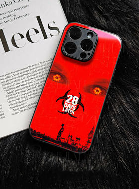 惊变28天磁吸磨砂黑框玻璃手机壳适用苹果iphone17promax华为OPPOA6PROIQOO13真我GT7FINDX8至尊