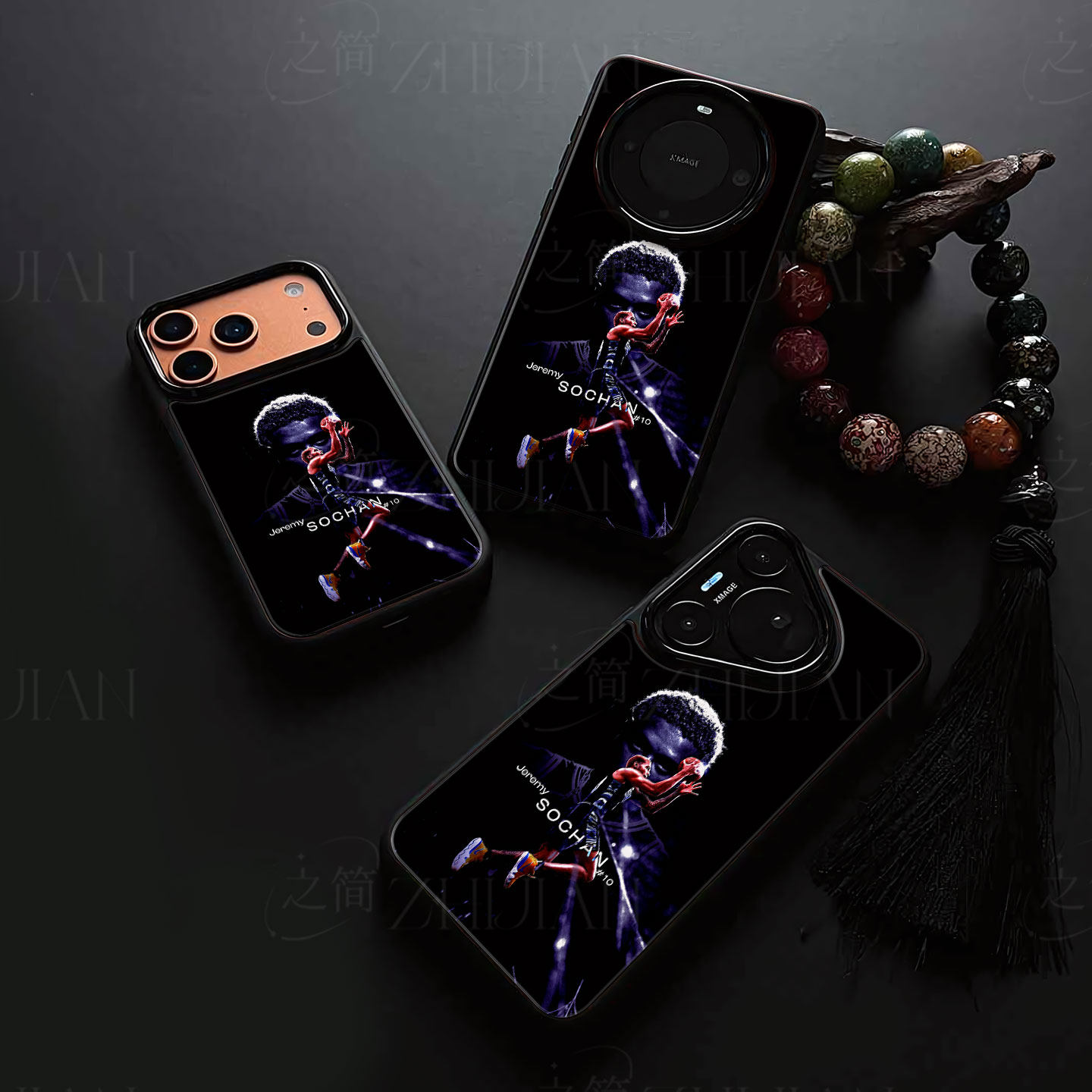 索汉投篮磁吸磨砂黑框电镀玻璃手机壳适用苹果iphone17promax华为NOVA12ULTRA荣耀MAGIC7PRO1加ACE3V红米TURB