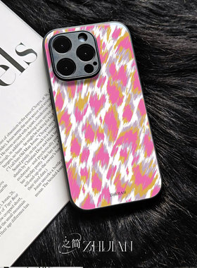 之简ZHIJIAN《炫彩笔触》玻璃亮面磨砂手机壳新款小众不撞壳适用苹果17promaxIQOO11PRONOVA13荣耀MAGIC7PRO