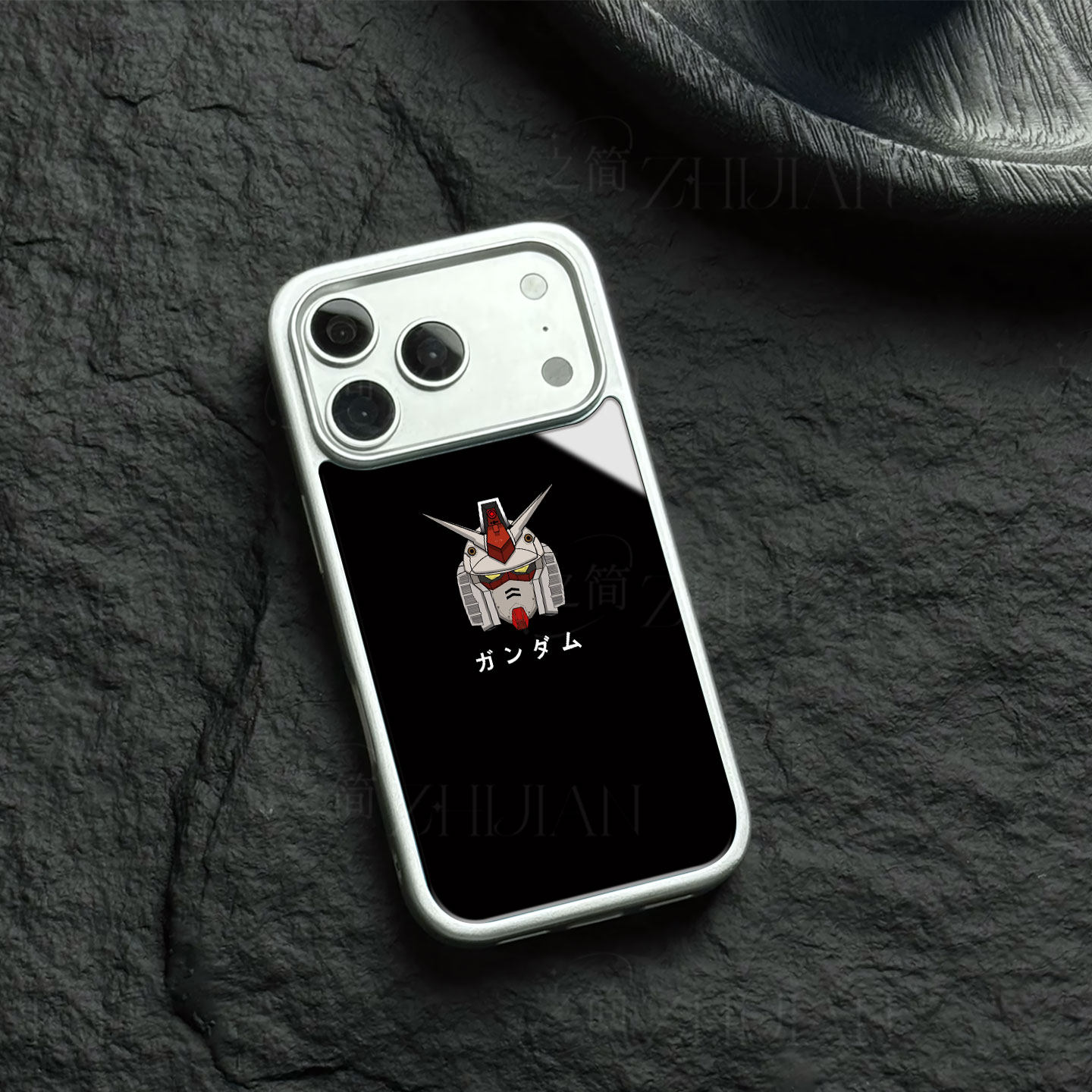 元祖高达头像磁吸磨砂黑框电镀玻璃手机壳适用苹果iphone17promax华为IQOO15MATE30PRO小米14ULTRA1加ACE2V