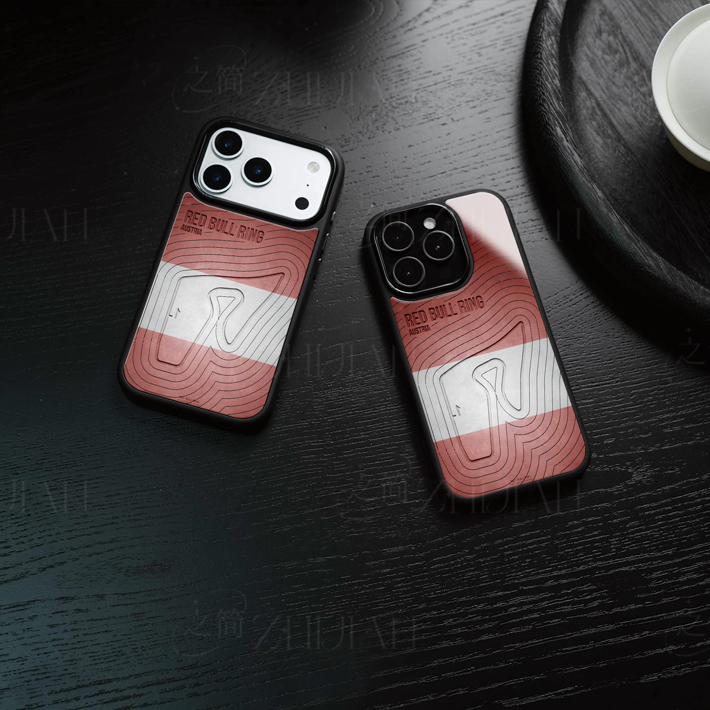 奥地利红牛环赛道磁吸磨砂黑框电镀玻璃手机壳适用苹果iphone17promax华为OPPOFINDX7ULTRANOVA