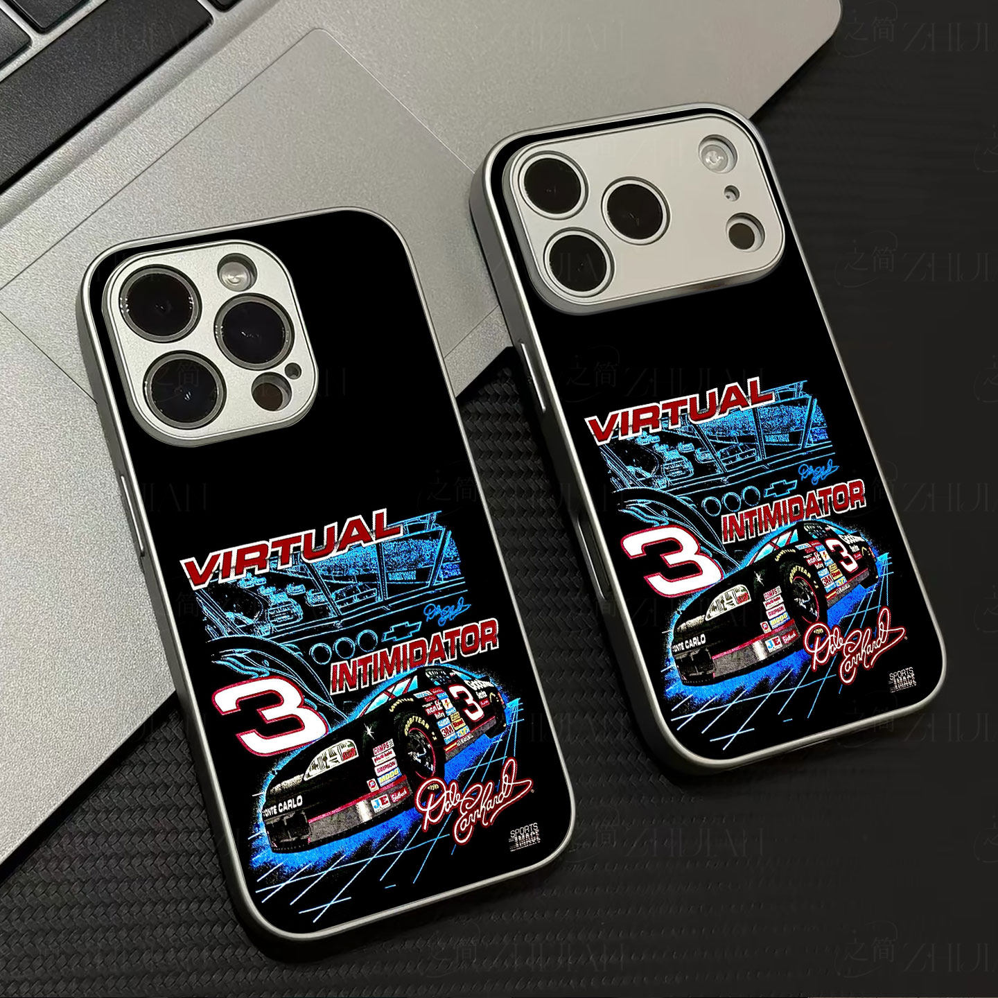 三号赛车磁吸磨砂黑框电镀玻璃手机壳适用苹果iphone17promax华为OPPORENO15COPPOFINDX9PROVIVOY500PRO荣耀X