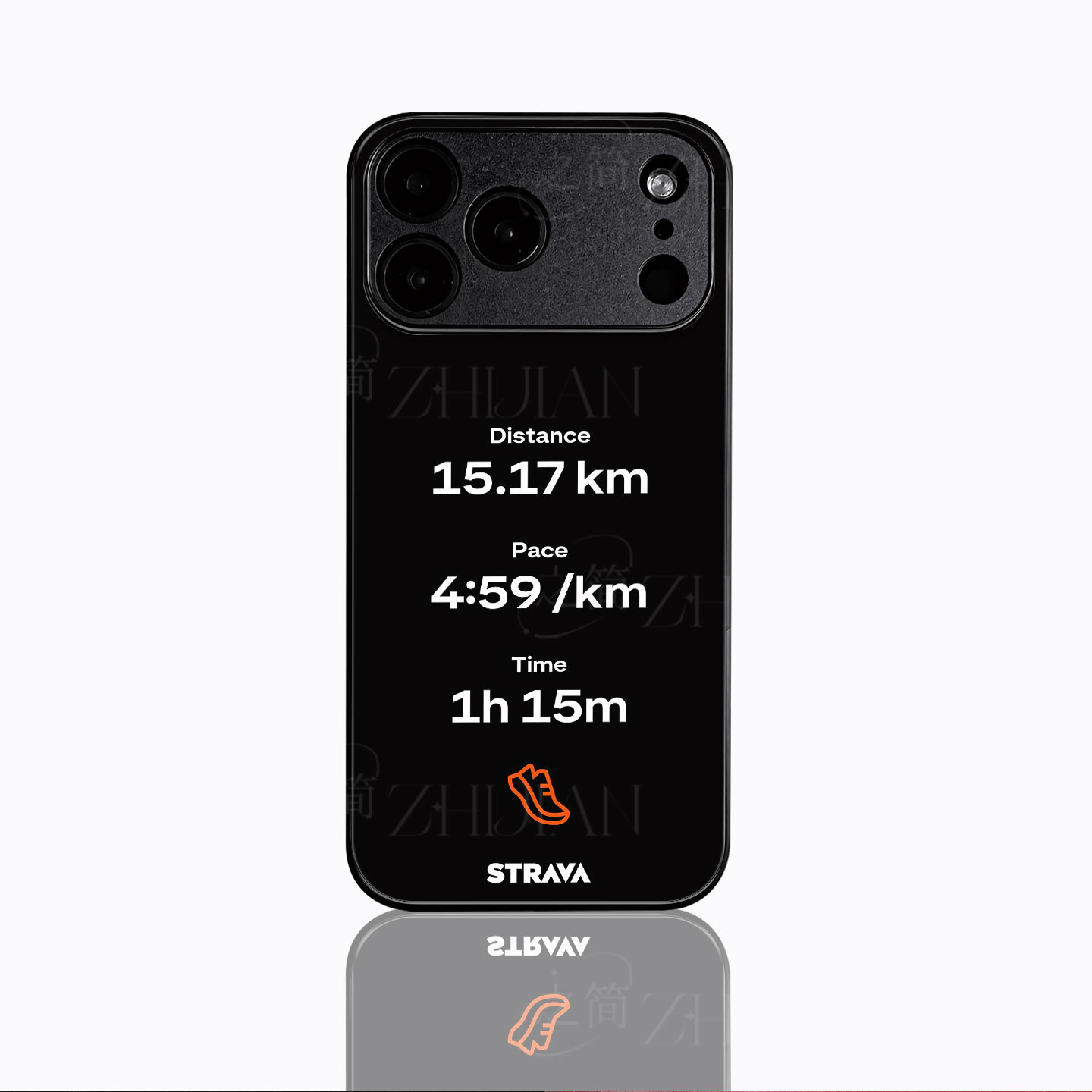 Strava跑步数据磁吸磨砂黑框电镀玻璃手机壳适用苹果iphone17promax华为荣耀MAGIC6PROIQOOZ9XOPPOFINDX9ULTR