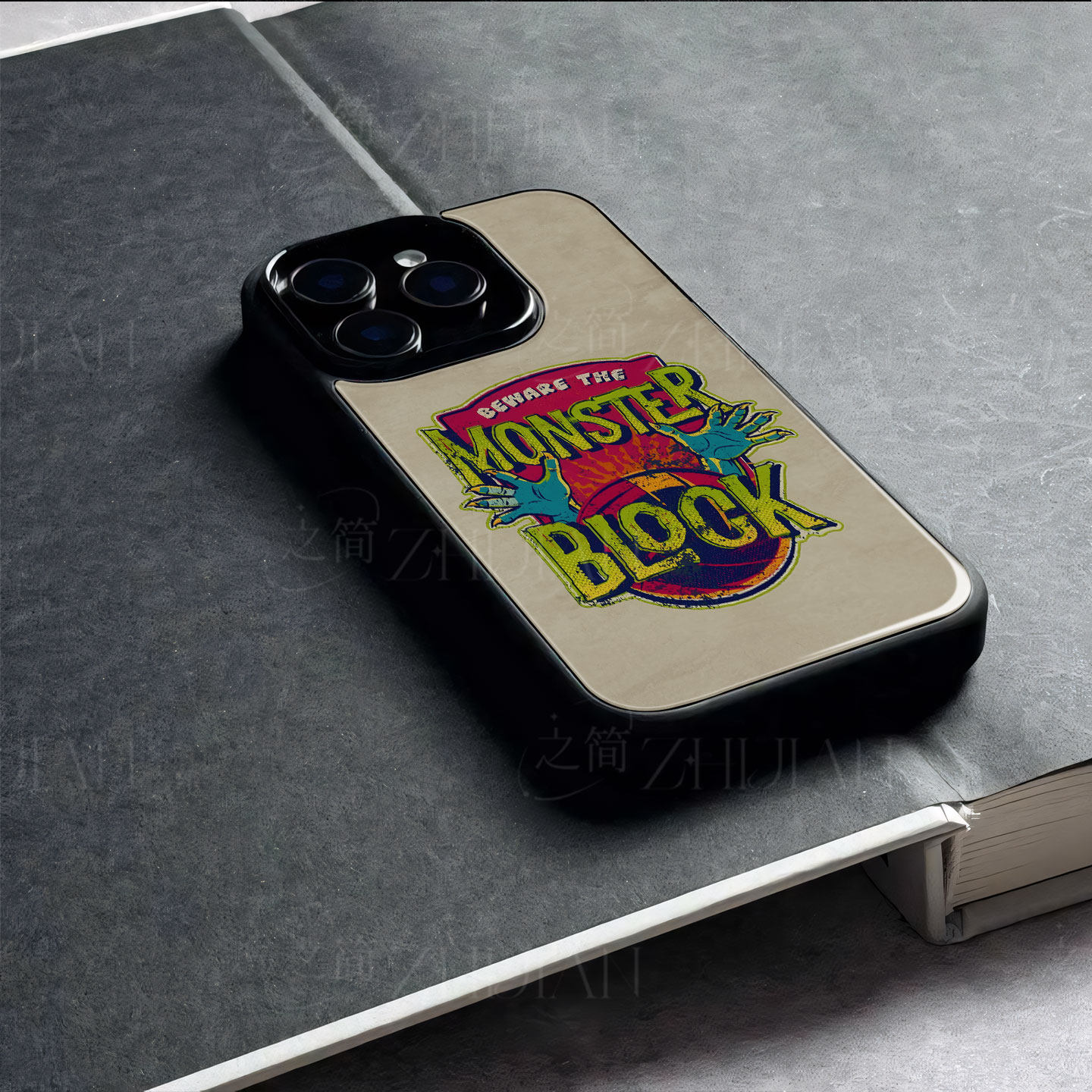 篮球怪物徽章磁吸磨砂黑框电镀玻璃手机壳适用苹果iphone17promax华为1加ACE2PRO1加12MATE70AIR小米CIVI5PRO
