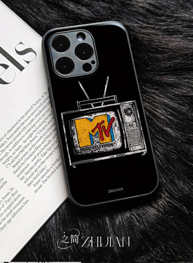 之简ZHIJIAN《复古电视》玻璃亮面磨砂手机壳新款小众不撞壳适用苹果17promax荣耀畅玩70PLUSIQOO12PRO小米15