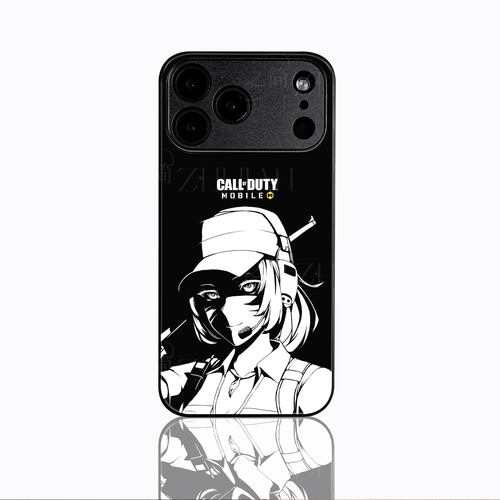 使命召唤女兵磁吸磨砂黑框电镀玻璃手机壳适用苹果iphone17promax华为VIVOY300PRO红米K80PRO红米NOTE15PROPL