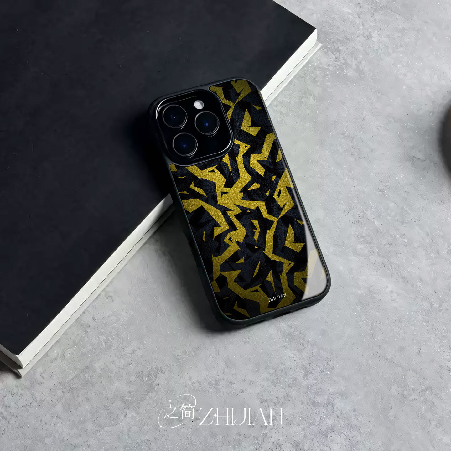 之简ZHIJIAN《黑金迷彩》手机保护套/壳