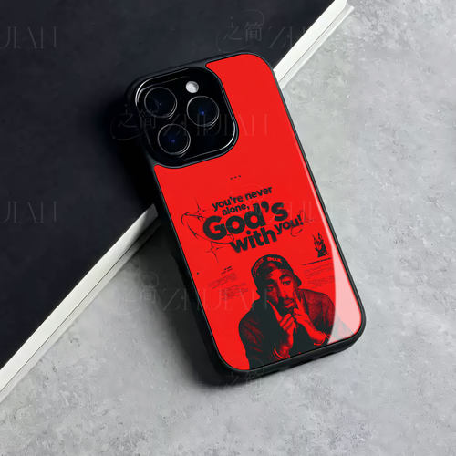 2Pac潮流磁吸磨砂黑框玻璃手机壳适用苹果iphone17promax华为一加15红米NOTE15PROPLUSNOVA15proVIVOY300T