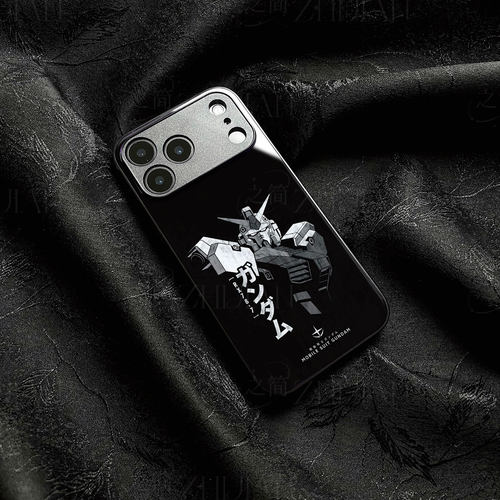 RX78元祖高达磁吸磨砂黑框电镀玻璃手机壳适用苹果iphone17promax华为NOVA9SE小米CIVI3VIVOY500PRO小米13PRO