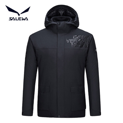 沙乐华中长款防水男三合一冲锋衣