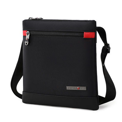 瑞士军刀单肩包牛津纺休闲超薄