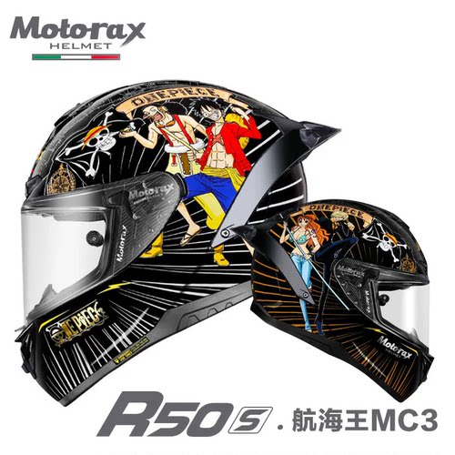 MOTORAX摩雷士R50S全盔锦鲤航海王男四季摩托车全盔个性机车头盔