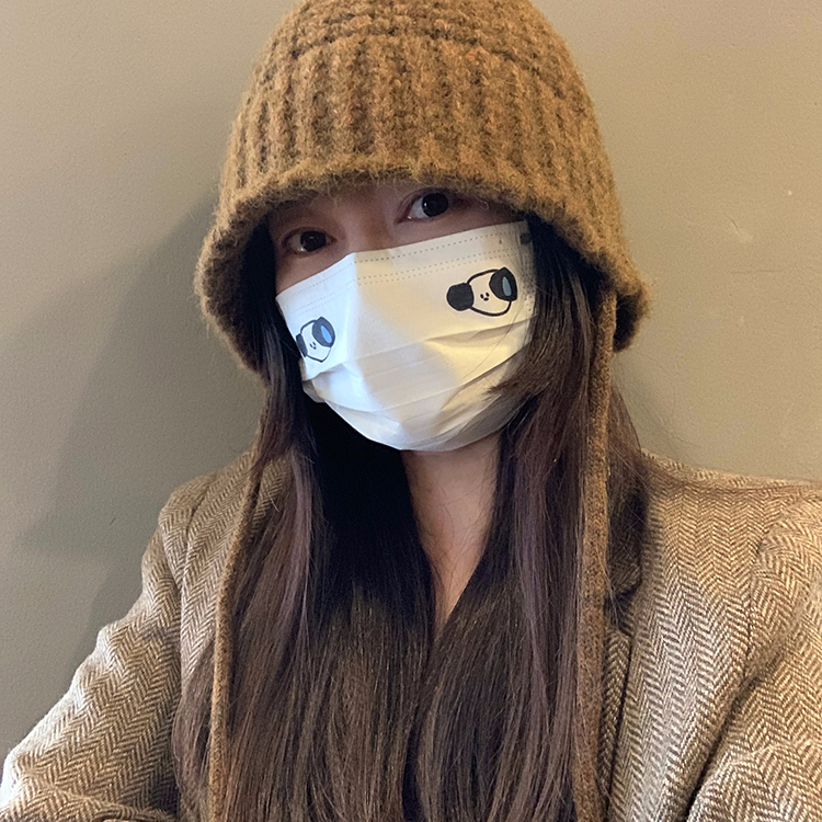 秋冬大头围韩版保暖毛线帽美拉德穿搭针织帽子女渔夫帽宽松显脸小
