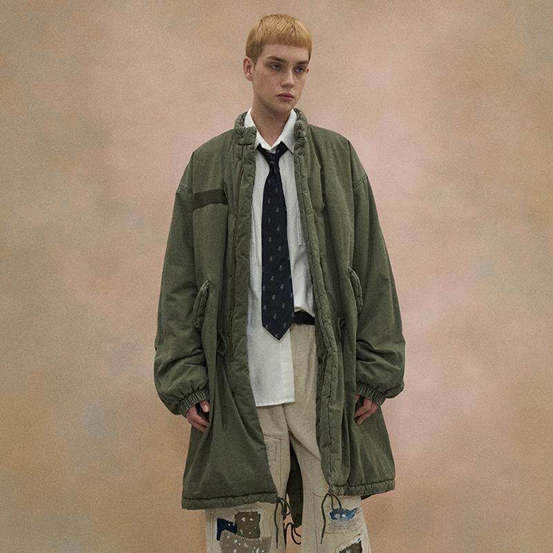 工装外套中长款韩国正品大衣棉服