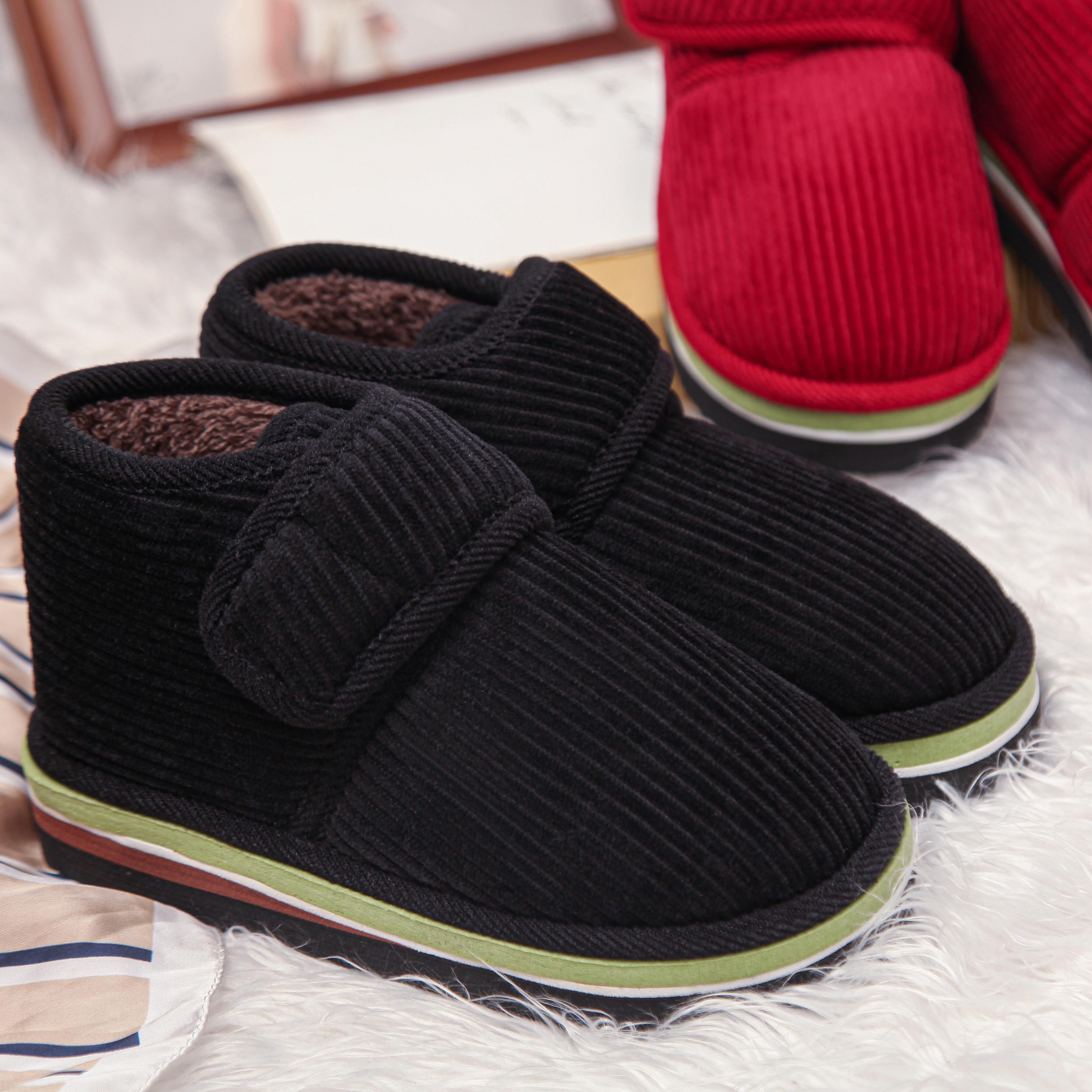 棉鞋女手工冬季加绒保暖包跟居家室内家居平底灯芯绒防滑泡沫底男,居家布艺,居家棉拖/棉鞋,淘宝优惠券,粉丝福利购,淘宝优惠卷