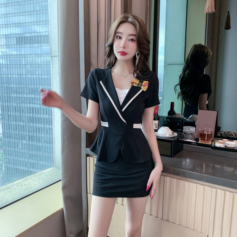 气质夜场女装KTV性感桑拿裙套装显瘦洗浴小姐足浴足疗技师工作服