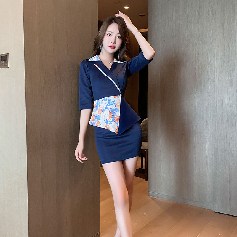 美容师工作服女秋冬养生馆气质高端时尚美容院新款足疗足浴技师服