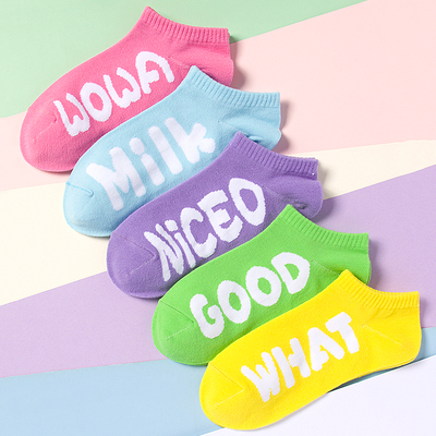 袜子女夏季多巴胺船袜低帮短袜