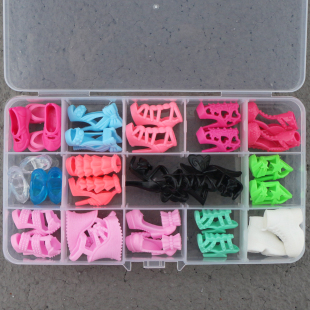 拖鞋 凉鞋 水晶鞋 随机12双 30cm通用 30cm比肯娃娃手工鞋 包邮 子高跟鞋