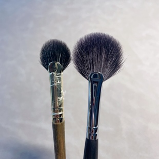 动物毛细节高光刷扇形羊毛高光刷鼻梁高光刷眉骨高光小范围腮红刷