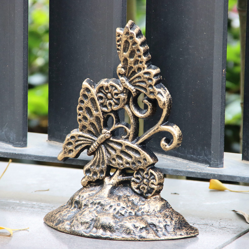 复古个性铸铁艺田园装饰门楔子创意蝴蝶门挡器防撞门阻防风顶门塞,家居饰品,创意门挡,淘宝优惠券,粉丝福利购,淘宝优惠卷