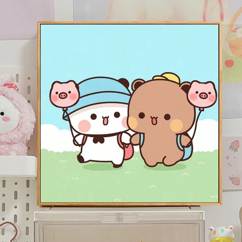 一二布布成品装饰画情侣温馨客厅