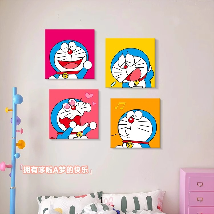 动漫儿童房客厅装饰画卡通多巴胺