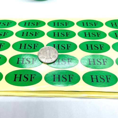 HSF绿色环保无卤不干胶标签 物料出货环保HSF贴纸产品合格验证贴