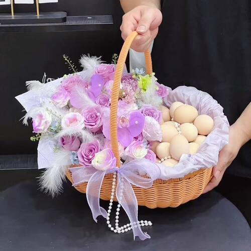 收纳手提节日鸡蛋鲜花水果花束篮