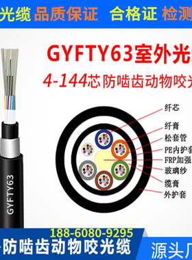 防鼠咬GYFTZY63-16B1非金属阻燃光缆36B1/24B1/12B1.3玻璃纱光纤