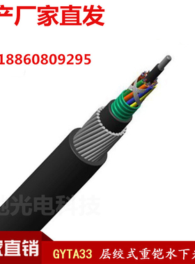 GYTA33-4b1.3直埋重铠装海底光纤8/12/24/36/48/96芯防鼠水下光缆