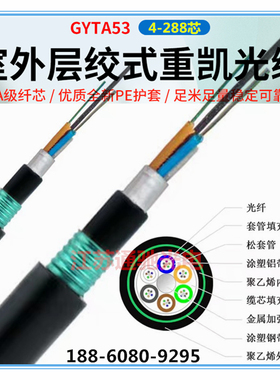 GYTA53-4B1/6B1/8B1/12B1/16B1/24B1/36B1/48B1重铠直埋地埋光缆