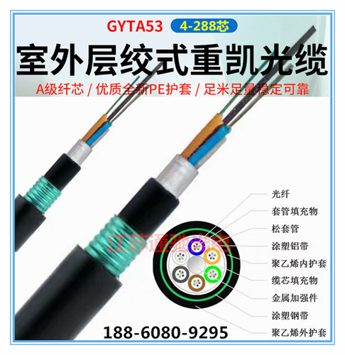 GYTA53重铠直埋地埋光缆单模光纤