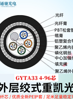 防鼠光缆GYTA33-GYFTZY63-GYTS04-GYXTS-GYTS53-4B/8B1/12B1/24B1