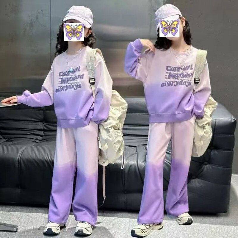 女童春秋新款刘鑫运动卫衣两件套