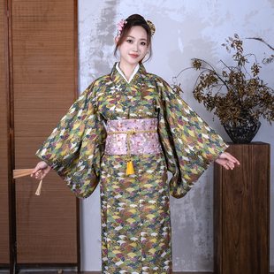 花田绿自和服系日本剧本杀日料店民宿和服女款季摄影改良和服浴衣