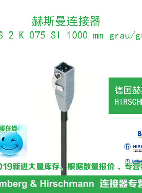 德国hirschmann赫斯曼STAS 2 K 075 SI 1000 mm grau/grey