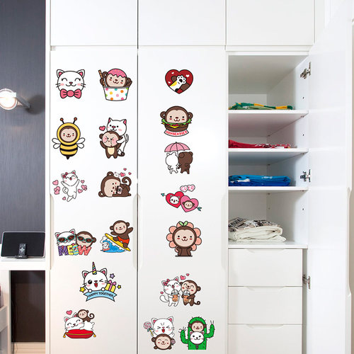 可爱卡通小图案贴纸装饰品