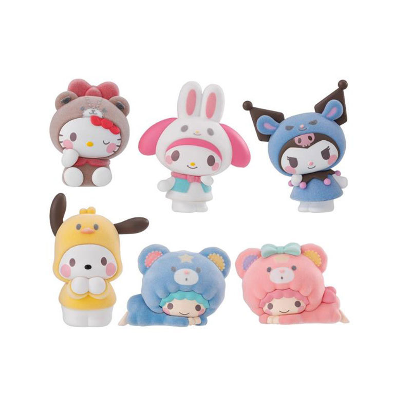 现货 万代 三丽鸥家族变装 库洛米 美乐蒂 双子星 植绒玩偶装