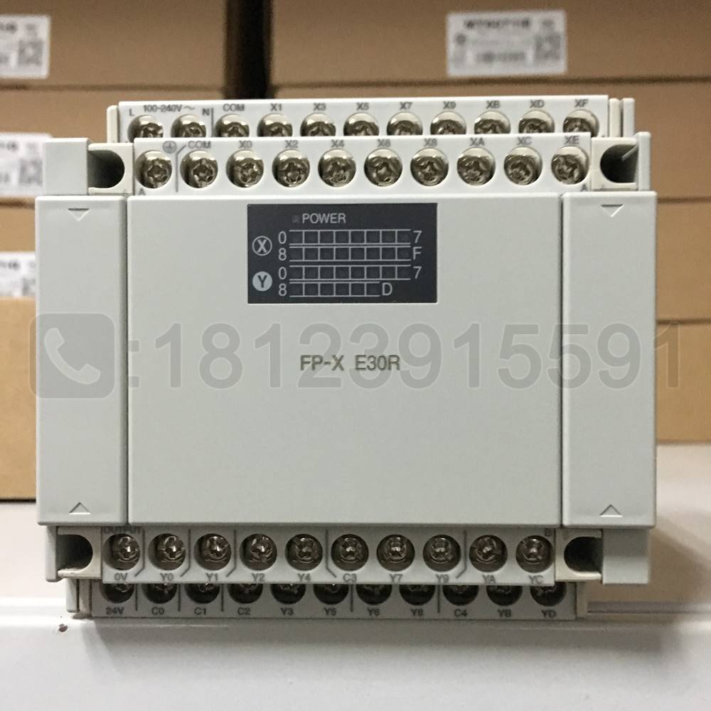 松下PLC扩展模块 AFPX-E30R/FP-XE30R 16进14出适合FP-X/FP-XH