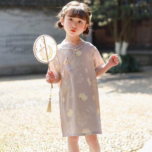 儿童唐装改良春夏季女童民国风唐
