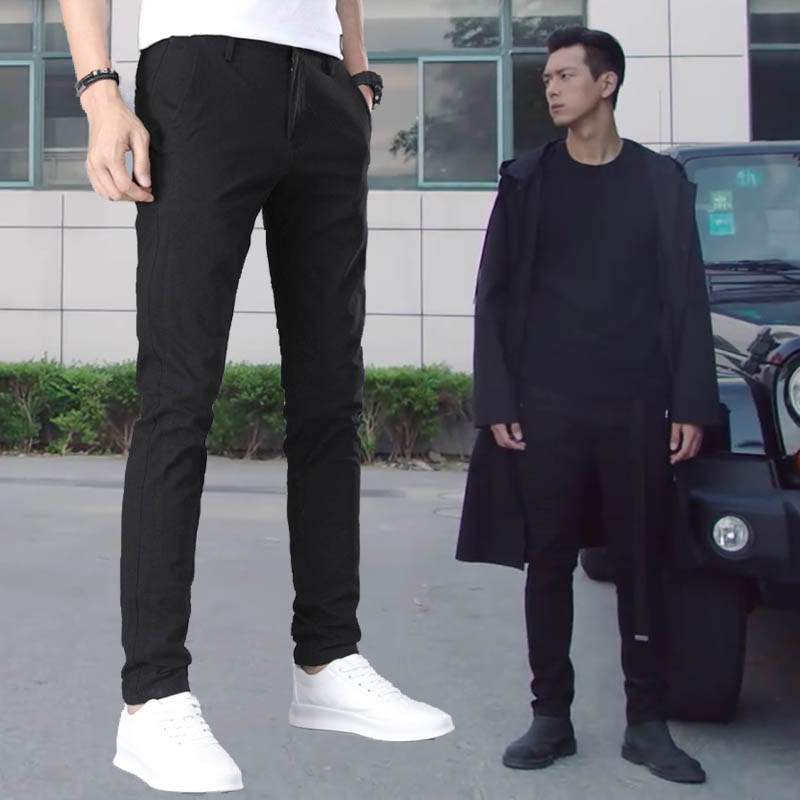 现男友韩商言李现gun神同款纯棉裤子男士休闲裤韩版修身小脚长裤在类目 男装, 休闲裤中 - 来自Buy2taobao.com提供专业的淘宝代购服务
