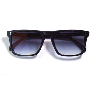 男士造型黑框墨镜 方形高级感痞帅室内偏光浅色板材拍照片配度数