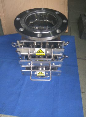 10000GS抽屉式管道粉料除铁器 进出口DN150箱体除铁器304食品级