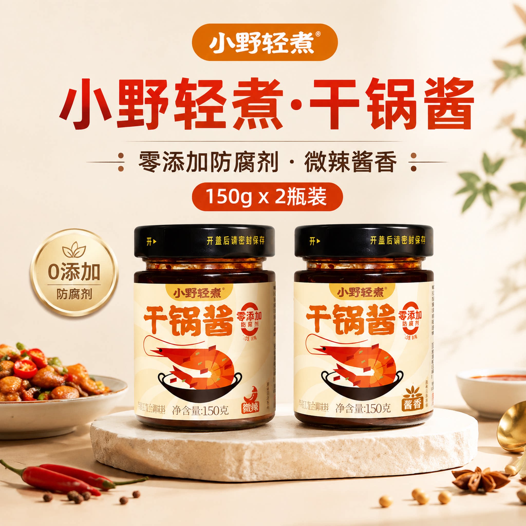 【官方正品】小野轻煮干锅酱调料