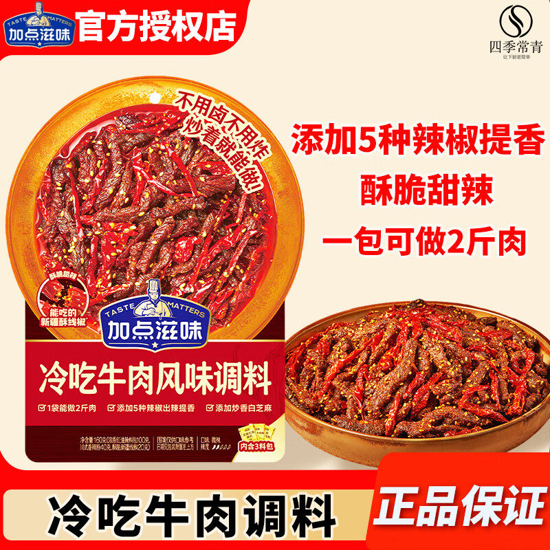 加点滋味冷吃牛肉风味调料酥脆麻辣自制牛肉干零食小吃香辣解馋