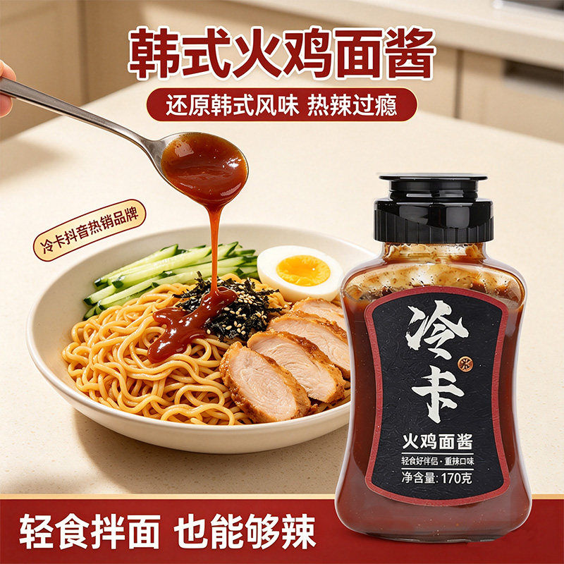 冷卡韩式火鸡面酱甜辣拌饭拌面