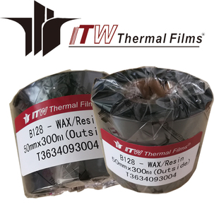 合成纸哑银耐擦抗酒精 PVC 条码 碳带ITW碳带B128依工碳带可打PET