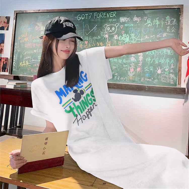 韩版直筒裙其他字母开叉