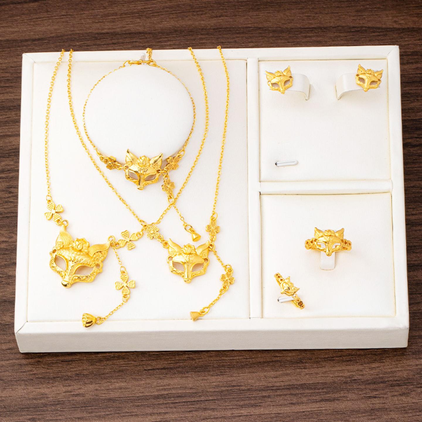 新中式仙气狐狸饰品套装